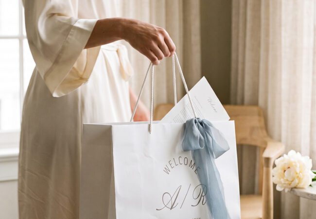 Destination Wedding Monogram Bag